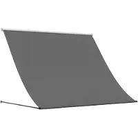 vidaXL Store rétractable Anthracite 200x150 cm Tissu et acier