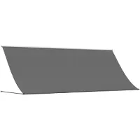 vidaXL Auvent rétractable Anthracite 350x150 cm Tissu et acier