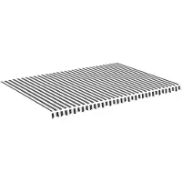 vidaXL Ersatztuch für awning 5x3,5 m Anthrazit -geläutet und weiß