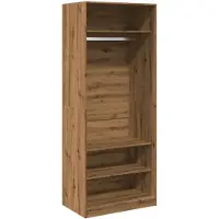 vidaXL Garde-robe chêne artisanal 80x50x200 cm bois d'ingénierie