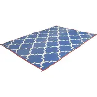 Bo Camp Tapis d'extérieur Chill mat Casablanca 2x1,8 m M bleu