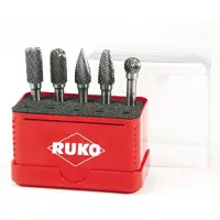 RUKO 116004 Carbure de tungstène Fonte, Acier inoxydable, Acier, Alliages de titane 5 pièce(s)