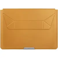 Uniq Pochette ordinateur 14 pouces Oslo - Housse ordinateur avec support pliable - Deep Mustard