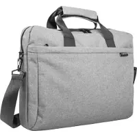 Natec Mustela Sacoche pour ordinateur portable (15,6 pouces) Housse Messenger (15.60", Universel), Sac pour notebook, Gris