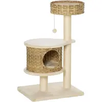 PawHut Arbre à chat avec grotte pour chats D30-484