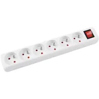 Office Products Multiprise - - 13116341-14 - 6 prises - Protection enfants - 3 m