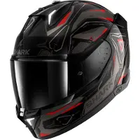 Shark Skwal i3 Linik, casque intégral ,Noir/Gris/Rouge ,XS