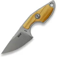MKM-Maniago Knife Makers MKM Mikro 1 MK-MR01-O Olive Wood couteau de cou, Jesper Voxnaes design