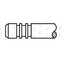 AE Soupape d'échappement V95220, diamètre 22,4 mm, longueur 94,7 mm, pour FIAT 500 (312), GRANDE PUNTO (199), PUNTO EVO (199), PUNTO (199), et pour ALFA ROMEO GIULIETTA (940)