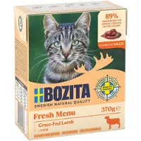 Bozita avec morceaux d'agneau en sauce pâtée pour chat