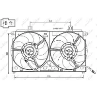 NRF Ventilateur, refroidissement moteur 47048