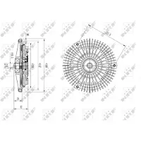 NRF Embrayage, ventilateur de radiateur 49583