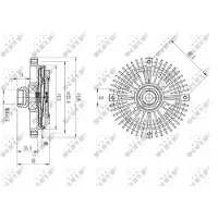 NRF Embrayage, ventilateur de radiateur 49567
