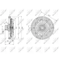 NRF Embrayage, ventilateur de radiateur 49589