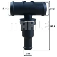 MAHLE ORIGINAL Thermostat d'eau TH 53 75