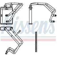 Nissens Échangeur de chaleur, chauffage habitacle 707174