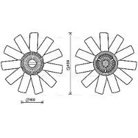 Ava Cooling Ventilateur, refroidissement moteur RTF558