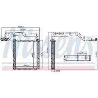 Nissens Échangeur de chaleur, chauffage habitacle 77650