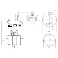 FEBI BILSTEIN Soufflet à air, suspension pneumatique 47549