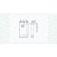 MAGNETI MARELLI Échangeur de chaleur, chauffage intérieur 350218472000