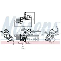 Nissens refroidisseur d'huile 91161