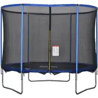 HOMCOM Trampoline pour enfants et adultes, avec filet de sécurité