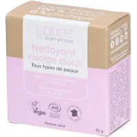 Alphanova Solide Nettoyant visage doux solide pour tous types de peaux 75 g Gel(S)
