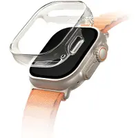 Uniq Garde Coque Hybride Apple Watch avec protection d'écran Apple Watch Ultra (2) - 49 mm - Dove (Clear)