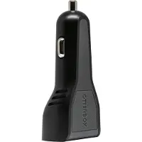 Otterbox Chargeur de voiture à double port C/A, Adaptateur pour véhicule, Noir