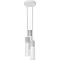 Sollux Lampe pendante BORGIO 3P blanc 3xGU10 10W acier/béton 110x20x20cm
