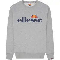Ellesse Sweat-shirt 'Succiso' gris foncé / gris chiné / orange / rouge