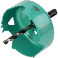 Wolfcraft 1 scie cloche en acier au carbone ø74mm (105 mm)