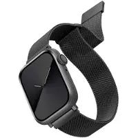 Uniq Bracelet Dante Mesh Milanese en acier Apple Watch | 44/45/46/49 mm - Graphite