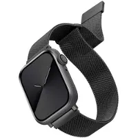 Uniq Bracelet Dante Mesh Milanese en acier pour Apple Watch | 38/40/41/42 mm - Graphite