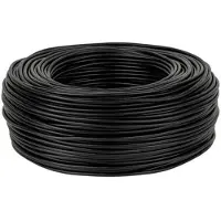 OEM Rouleau de câble RCA HQ, 1 m, Noir