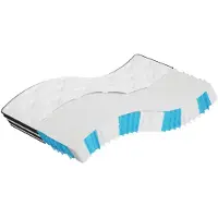 vidaXL Matelas à ressorts ensachés moyen 120x200 cm