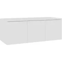 vidaXL Armoire TV Blanc 80x34x30 cm Bois composite