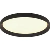 Steinhauer Plafonnier élégant Flady noir Ø 40cm
