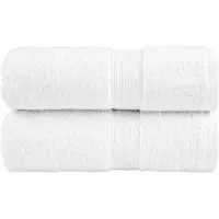 vidaXL Serviettes d'invité de qualité supérieure SOLUND 2 pcs blanc