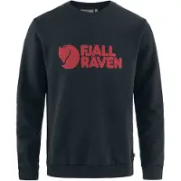 Fjall Raven - Sweat en coton organique - Fjällräven Logo Sweater M Black pour Homme en Coton - Taille S - Noir