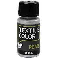 Creativ Company Peinture textile opaque Textile Colour - Silver Pearl, 50ml