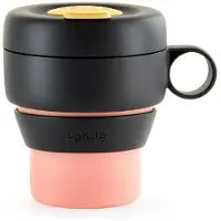 Lékué Sl Mug To Go Rétractable En Silicone - Corail