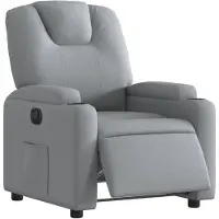 vidaXL Fauteuil relax électrique gris clair Tissu