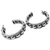 Panarea Boucles d'oreilles - - OS9OX - Argenté - 3 cm - A pression