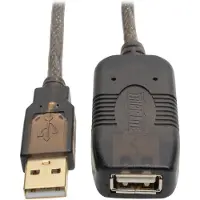 Eaton Tripp Lite Series USB 2.0 Hi-Speed Active Extension Repeater Cable - Rallonge de câble USB - USB (M) pour USB (F) - USB 2.0 - 7.62 m - actif, moulé - blanc