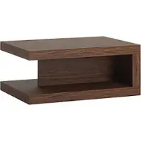 Feldmann-Wohnen Table basse, table d'appoint, table de salon couleur noyer, 90 x 68 cm