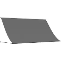 vidaXL Marquise rétractable Anthracite 300x150 cm Tissu et acier