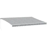 vidaXL Store manuel anthracite & blanc 500x300 cm