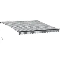vidaXL Store manuel anthracite et blanc 400x300 cm