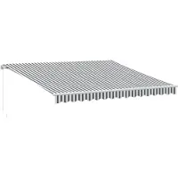 vidaXL Store manuel anthracite & blanc 400x350 cm